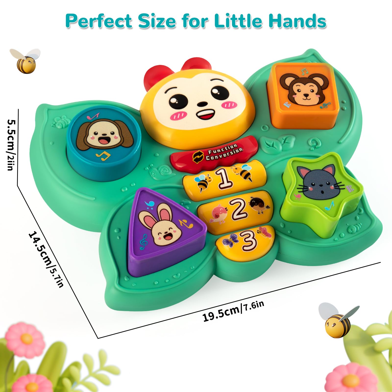Butterfly Musical Montessori Toy – Educational Gift for Babies 6-18 Months