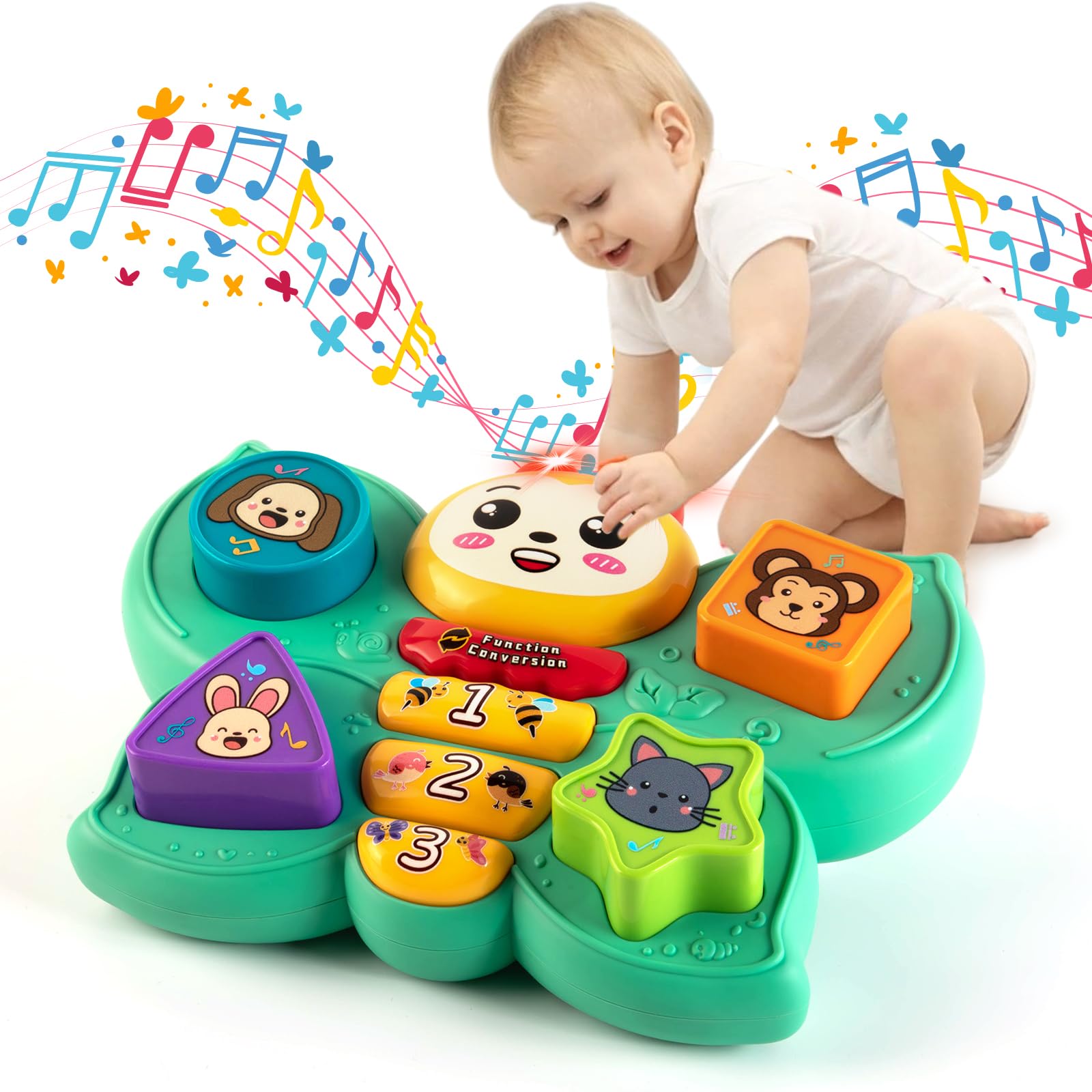 Butterfly Musical Montessori Toy – Educational Gift for Babies 6-18 Months