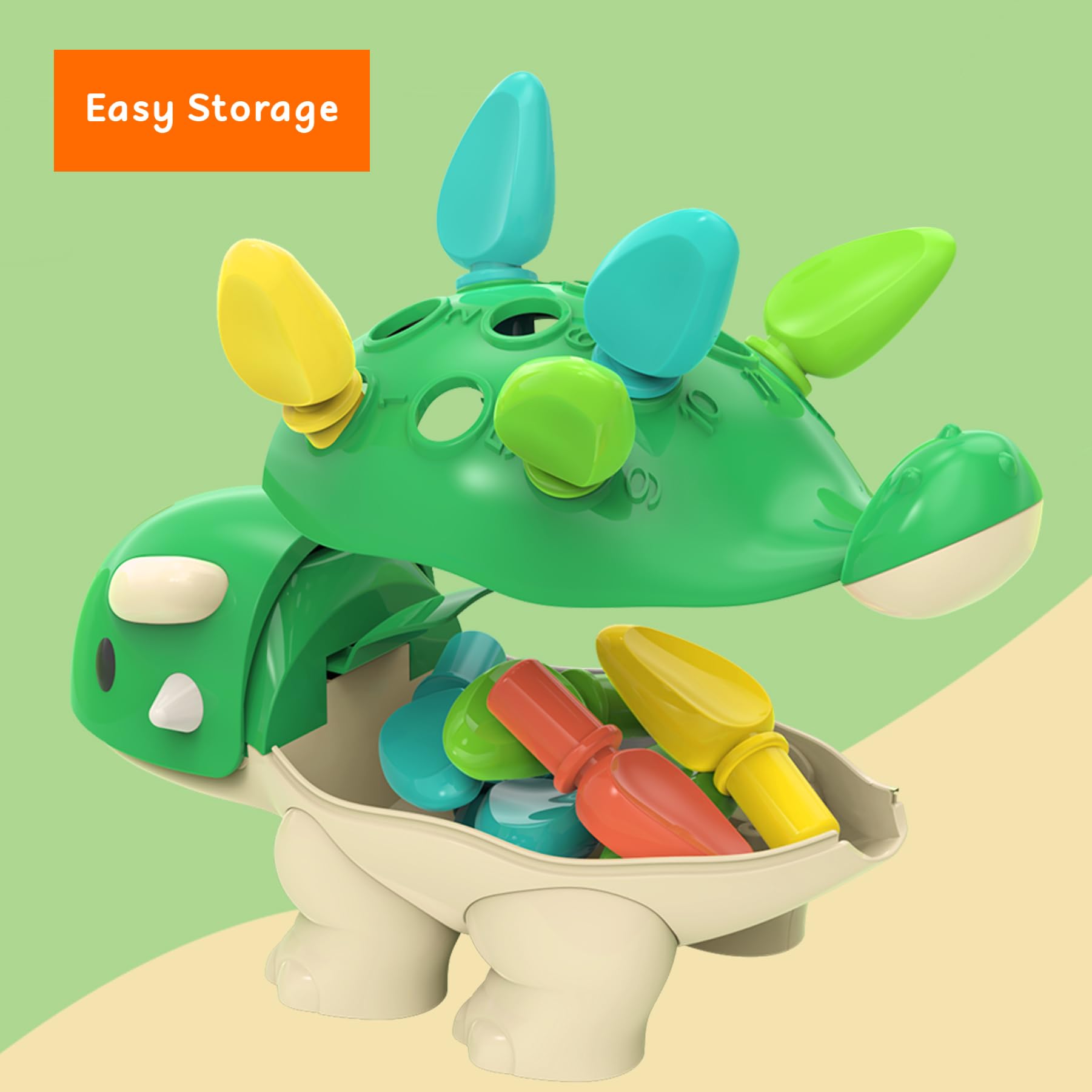 Dinosaur Fine Motor Toy for Toddlers – Educational Sensory Game for Ages 1–4