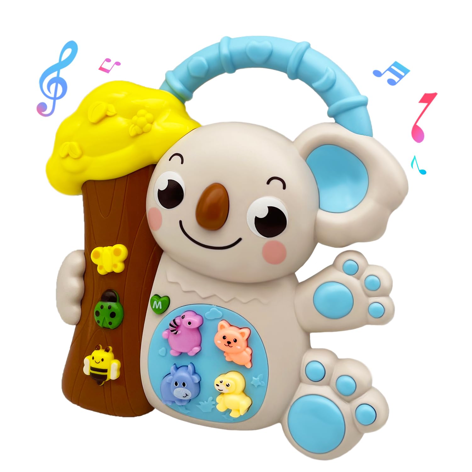 Koala Musical Toy for Toddlers – Light-Up Piano for Ages 6–36 Months, Educational Gift for 1–3