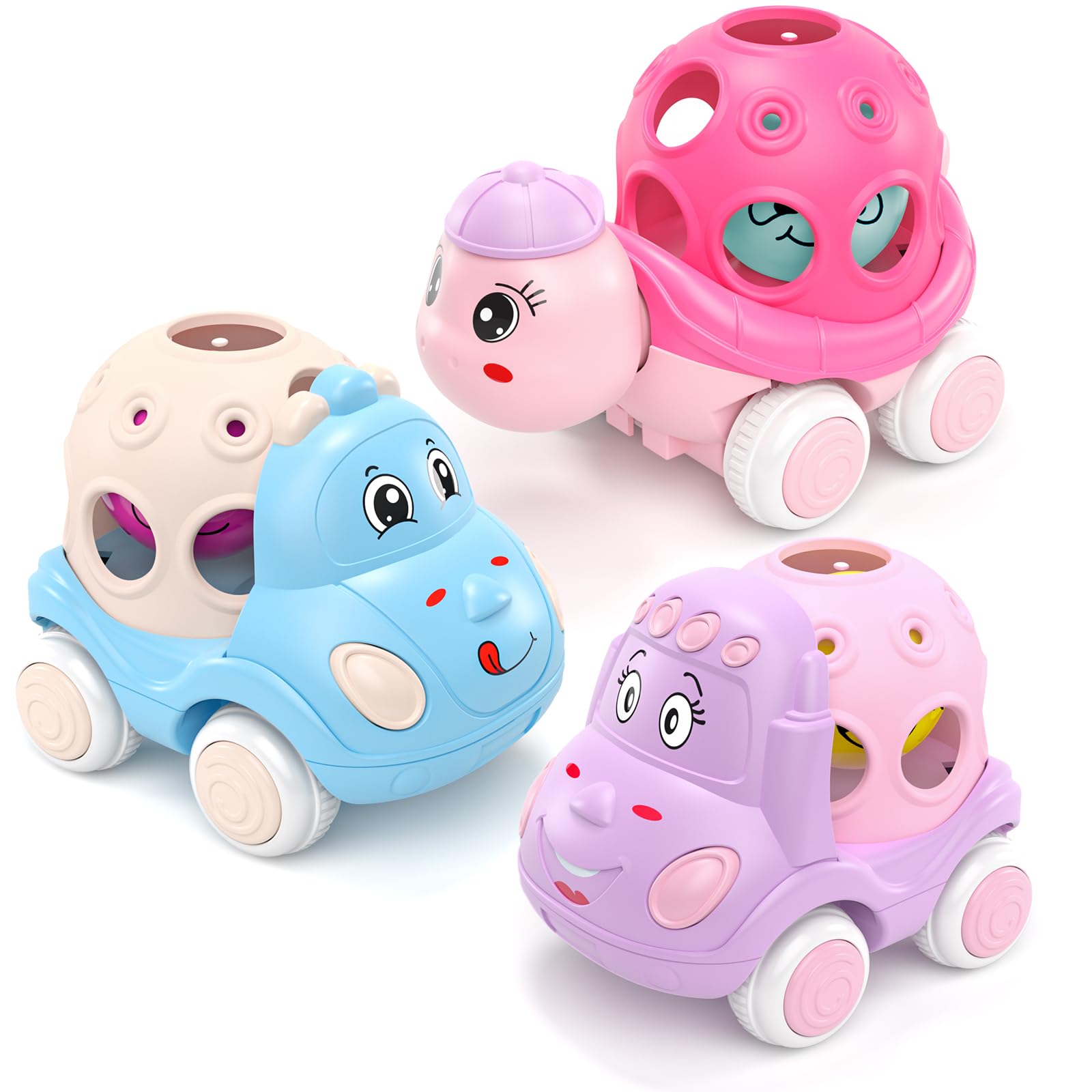 Toy Cars for Toddler Girls – Friction Trucks – Ages 6–18 Months