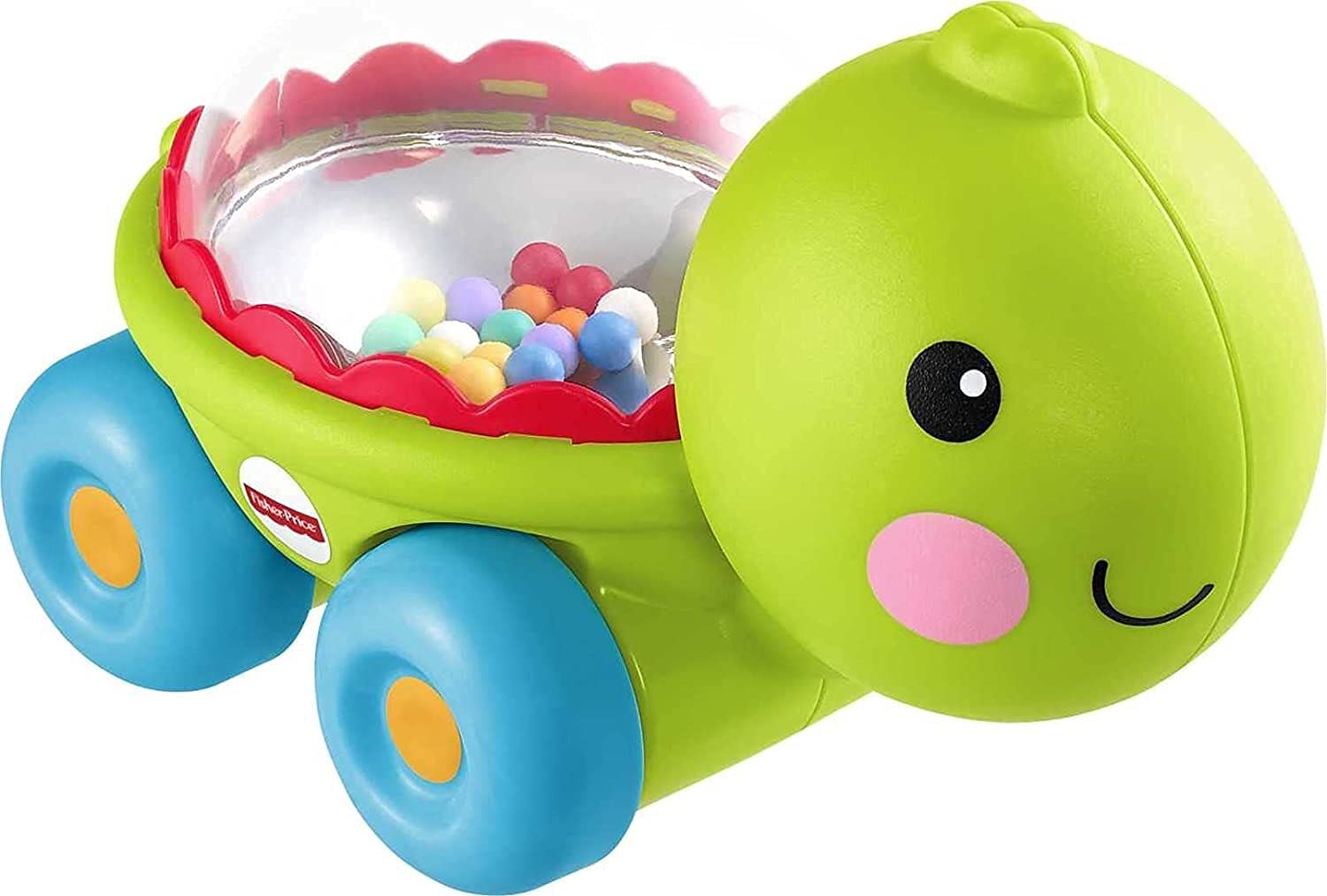 Turtle Baby Toy – Push-Along Crawling Toy with Ball Popping Sounds, Ages 6+ Months